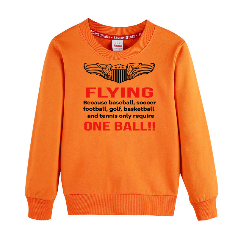 Flying One Ball Designed "CHILDREN" Sweatshirts