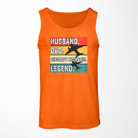 Thumbnail for Husband & Dad & Aircraft Mechanic & Legend Designed Tank Tops