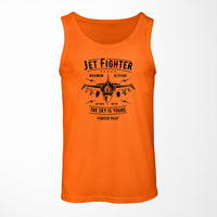 Thumbnail for Jet Fighter - The Sky is Yours Designed Tank Tops