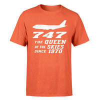 Thumbnail for Boeing 747 - Queen of the Skies (2) Designed T-Shirts
