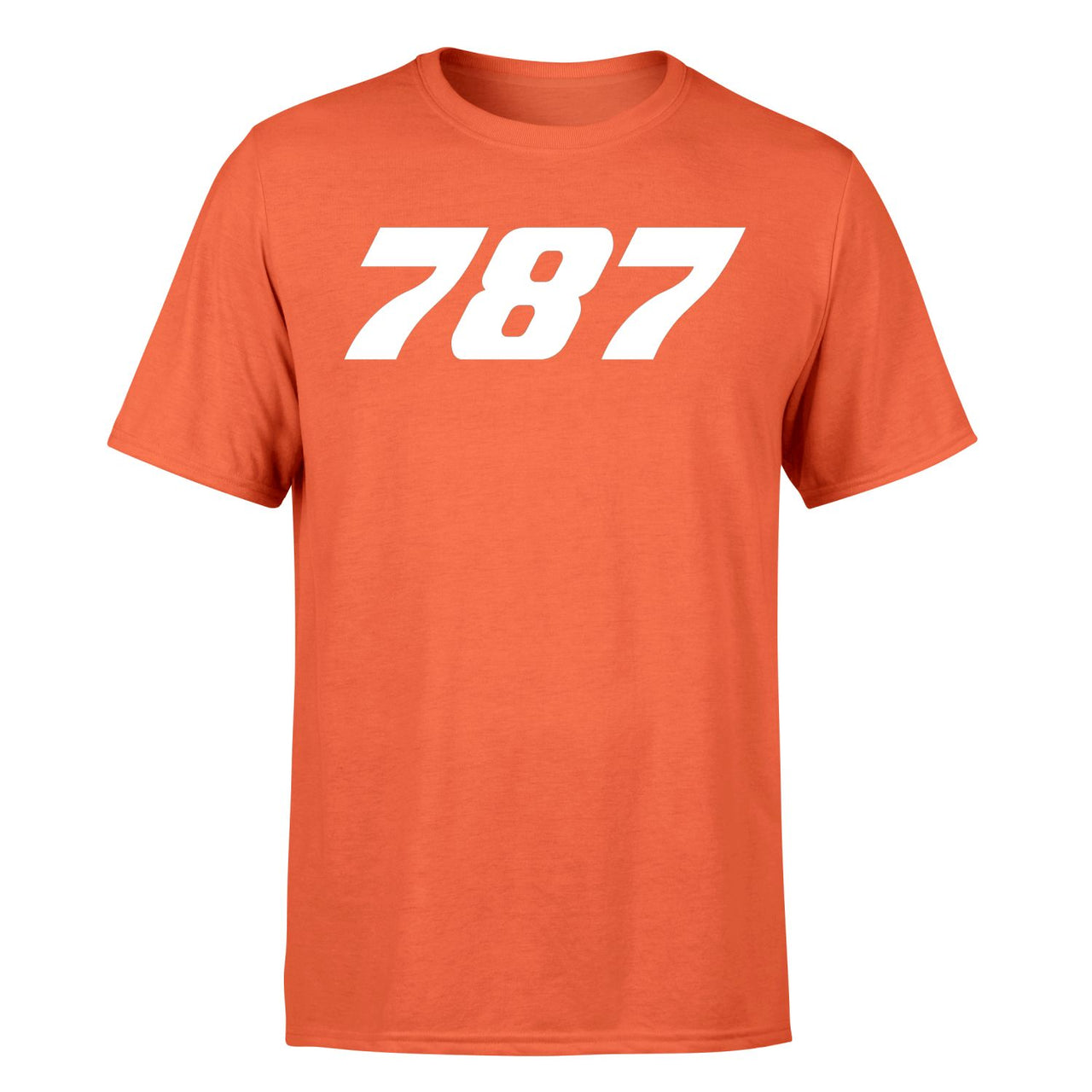 787 Flat Text Designed T-Shirts