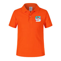 Thumbnail for Happy Pilot Designed Children Polo T-Shirts