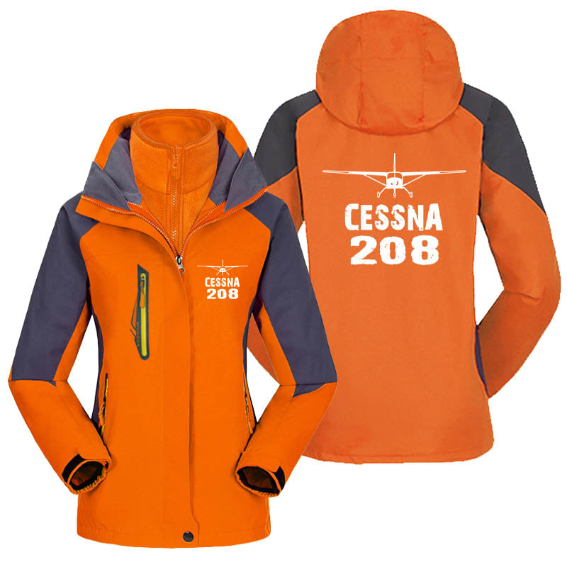 Cessna 208 & Plane Designed Thick "WOMEN" Skiing Jackets