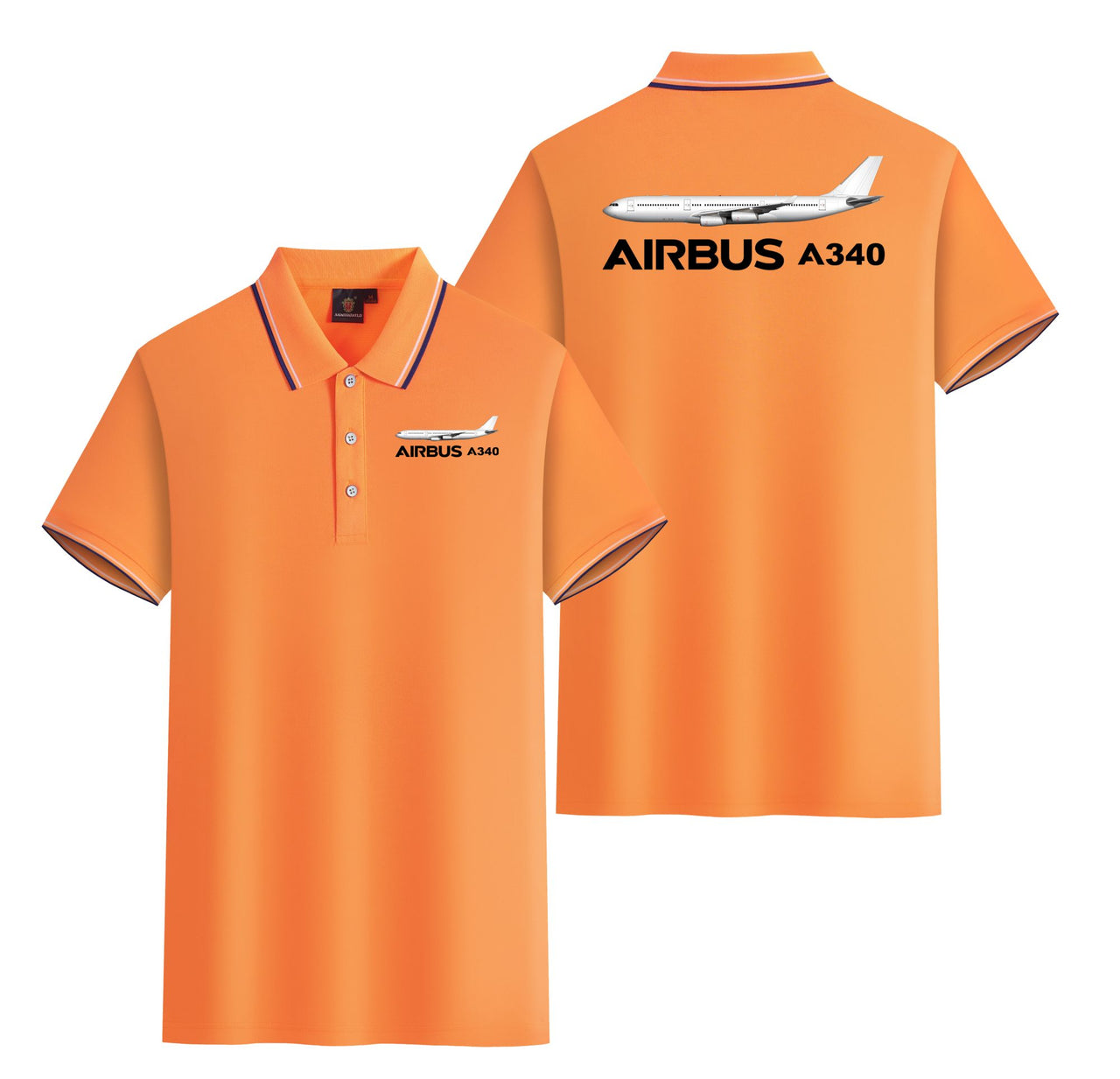 The Airbus A340 Designed Stylish Polo T-Shirts (Double-Side)