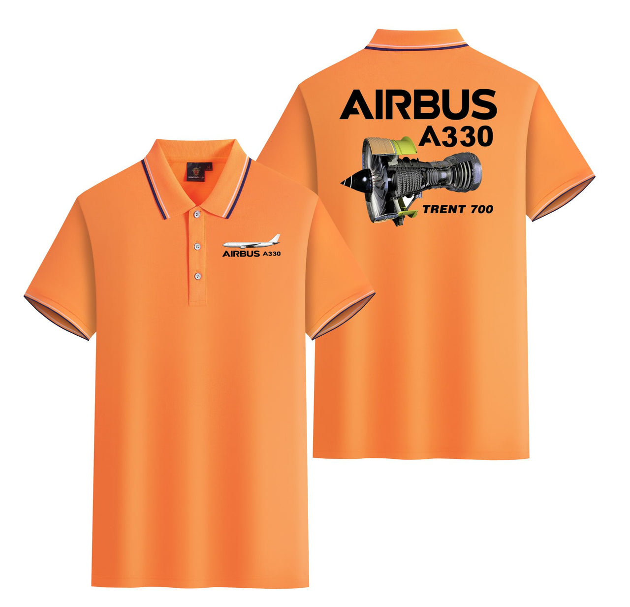 Airbus A330 & Trent 700 Engine Designed Stylish Polo T-Shirts (Double-Side)