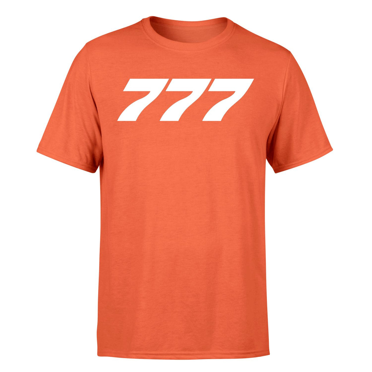 777 Flat Text Designed T-Shirts