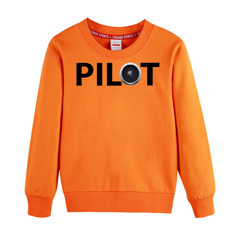 Pilot & Jet Engine Designed "CHILDREN" Sweatshirts