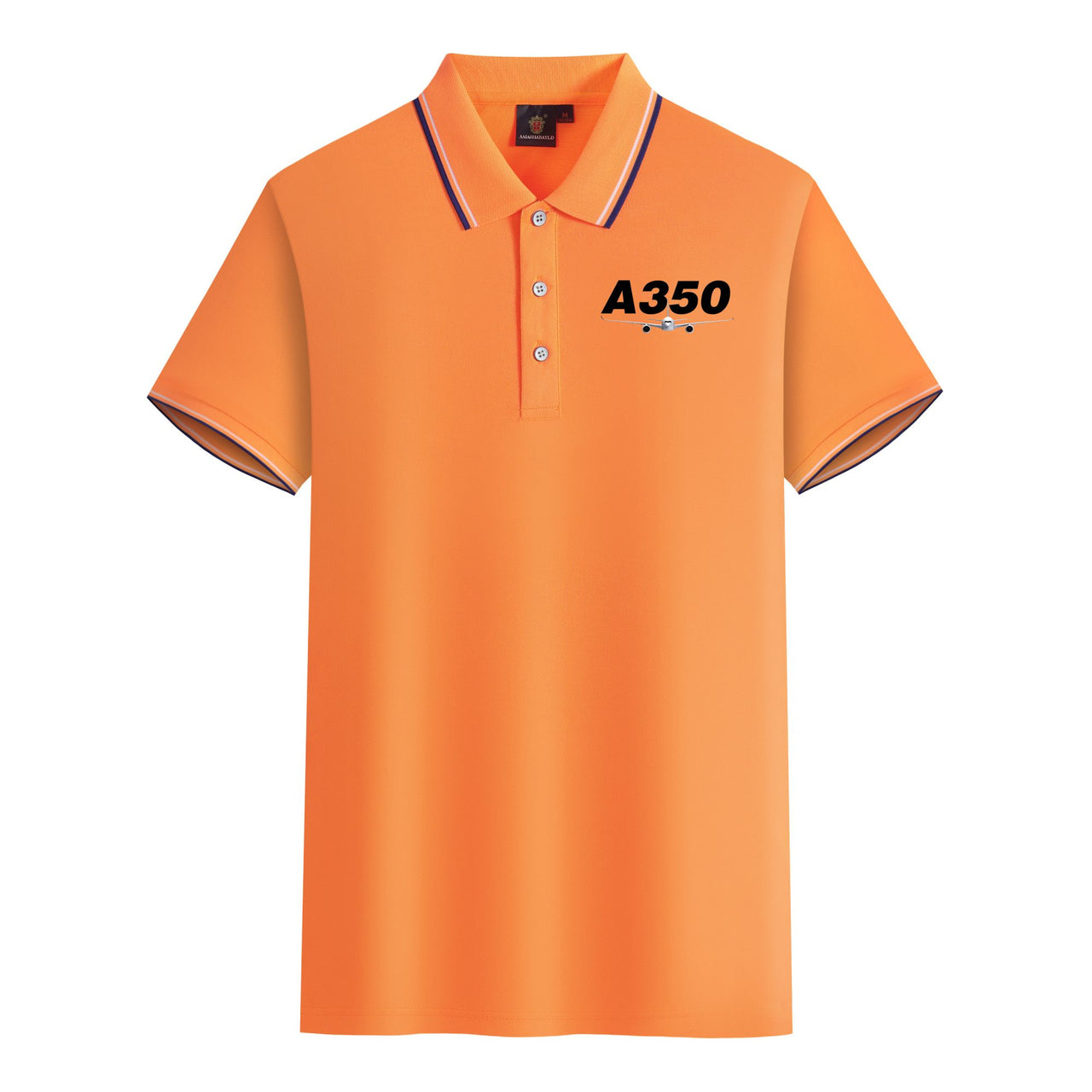 Super Airbus A350 Designed Stylish Polo T-Shirts