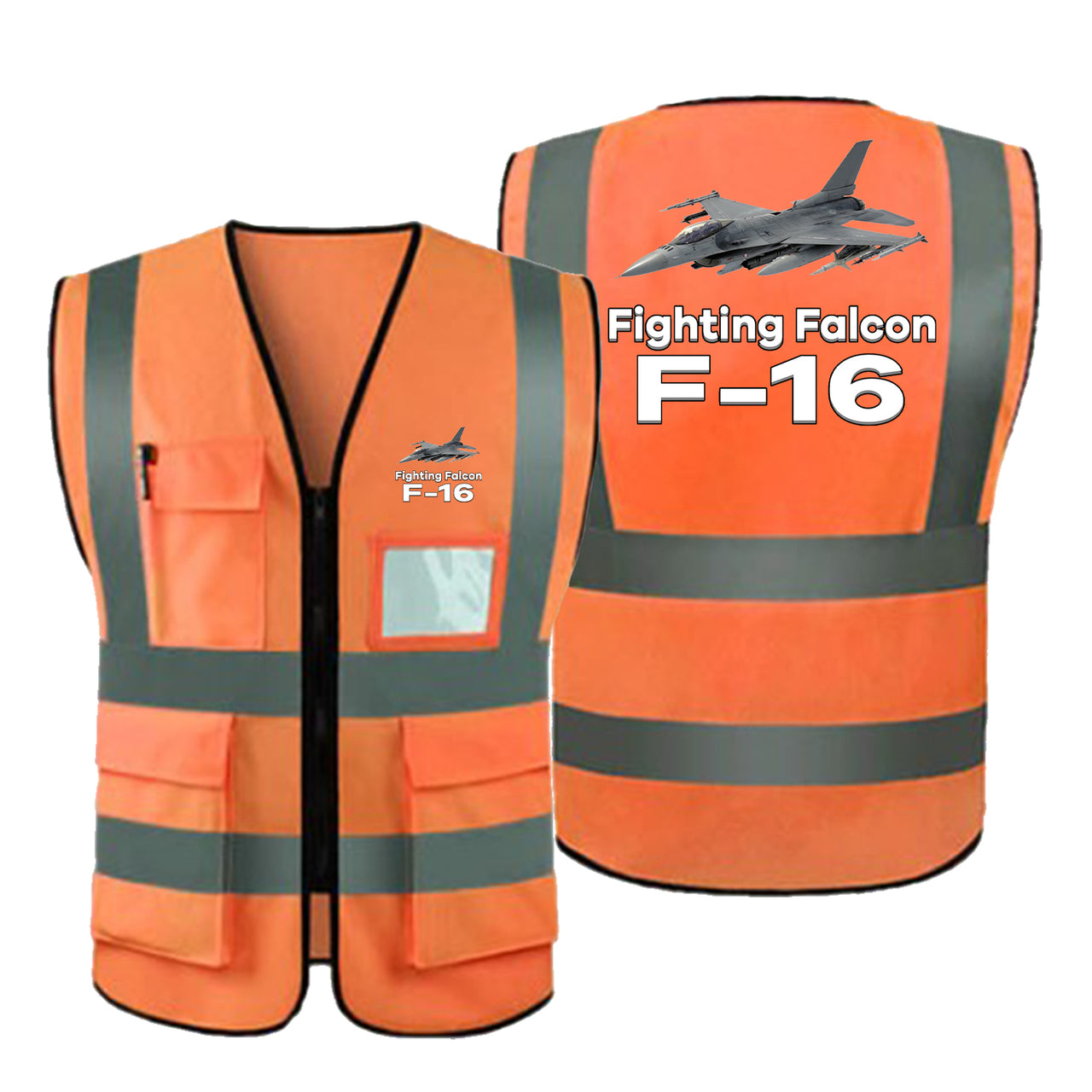 The Fighting Falcon F16 Designed Reflective Vests