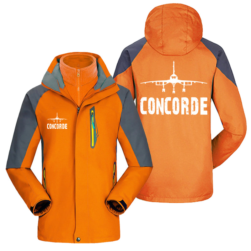 Concorde & Plane Designed Thick Skiing Jackets