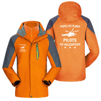 Thumbnail for People Fly Planes Pilots Fly Helicopters Designed Thick Skiing Jackets