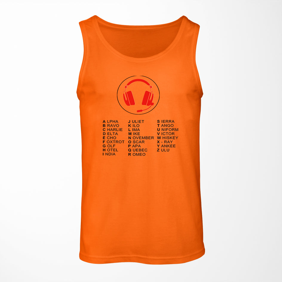 Aviation Alphabet 3 Designed Tank Tops