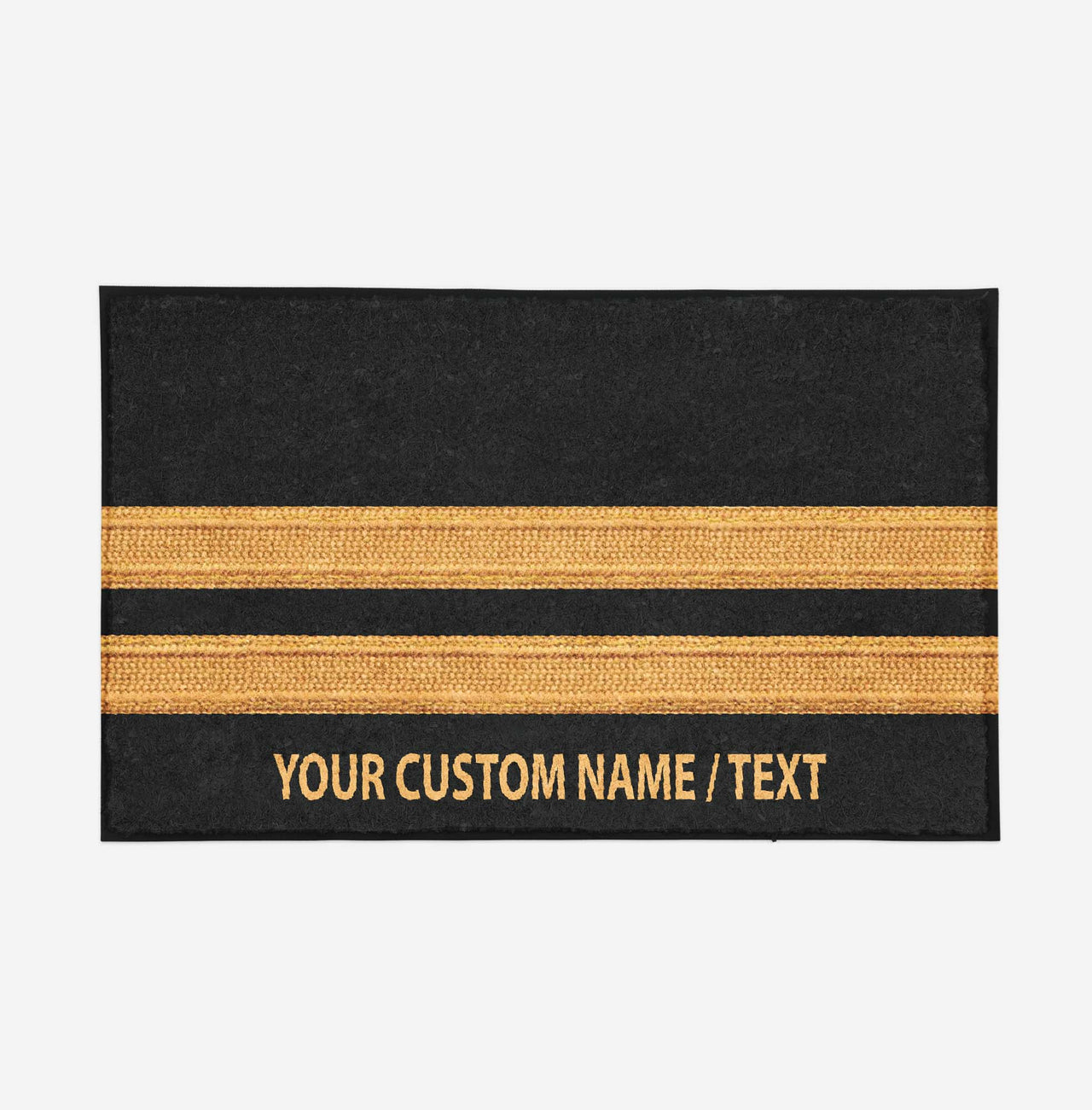 Customizable Original Golden Pilot Epaulettes (4,3,2 Lines) Designed Door Mats