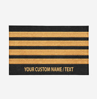 Thumbnail for Customizable Original Golden Pilot Epaulettes (4,3,2 Lines) Designed Door Mats