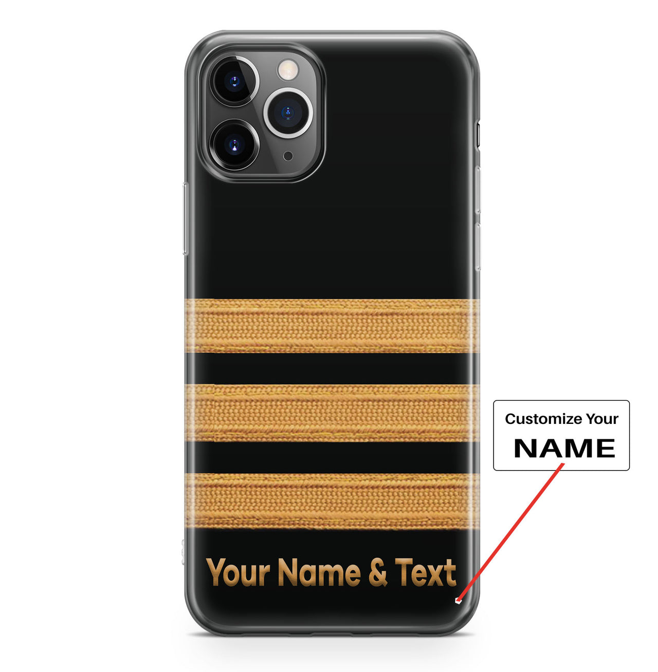 Original Pilot Epaulettes (Customizable) Designed iPhone Cases
