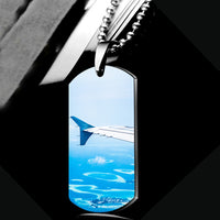 Thumbnail for Outstanding View Through Airplane Wing Designed Metal Necklaces