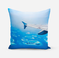 Thumbnail for Outstanding View Through Airplane Wing Designed Pillows