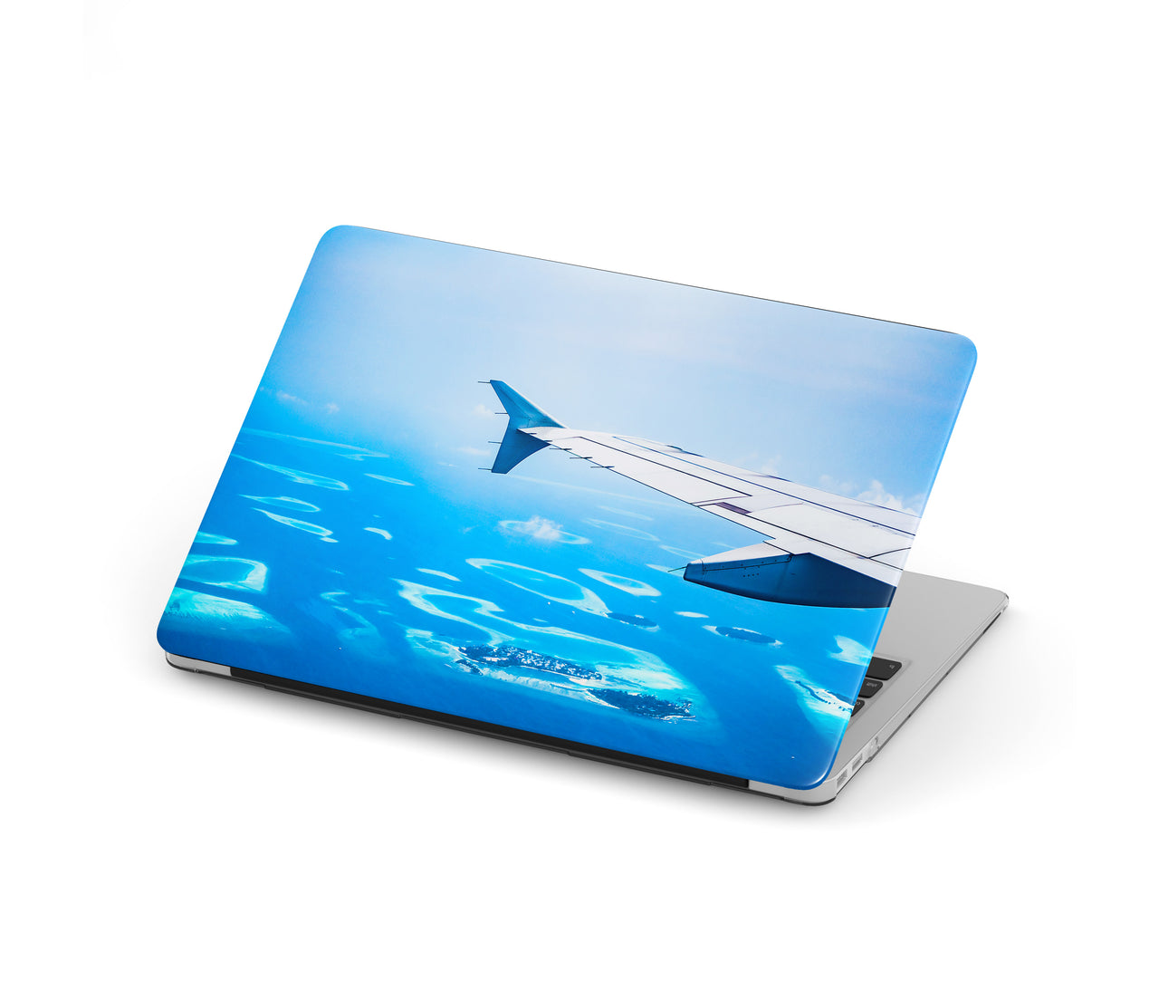 Outstanding View Through Airplane Wing Designed Macbook Cases