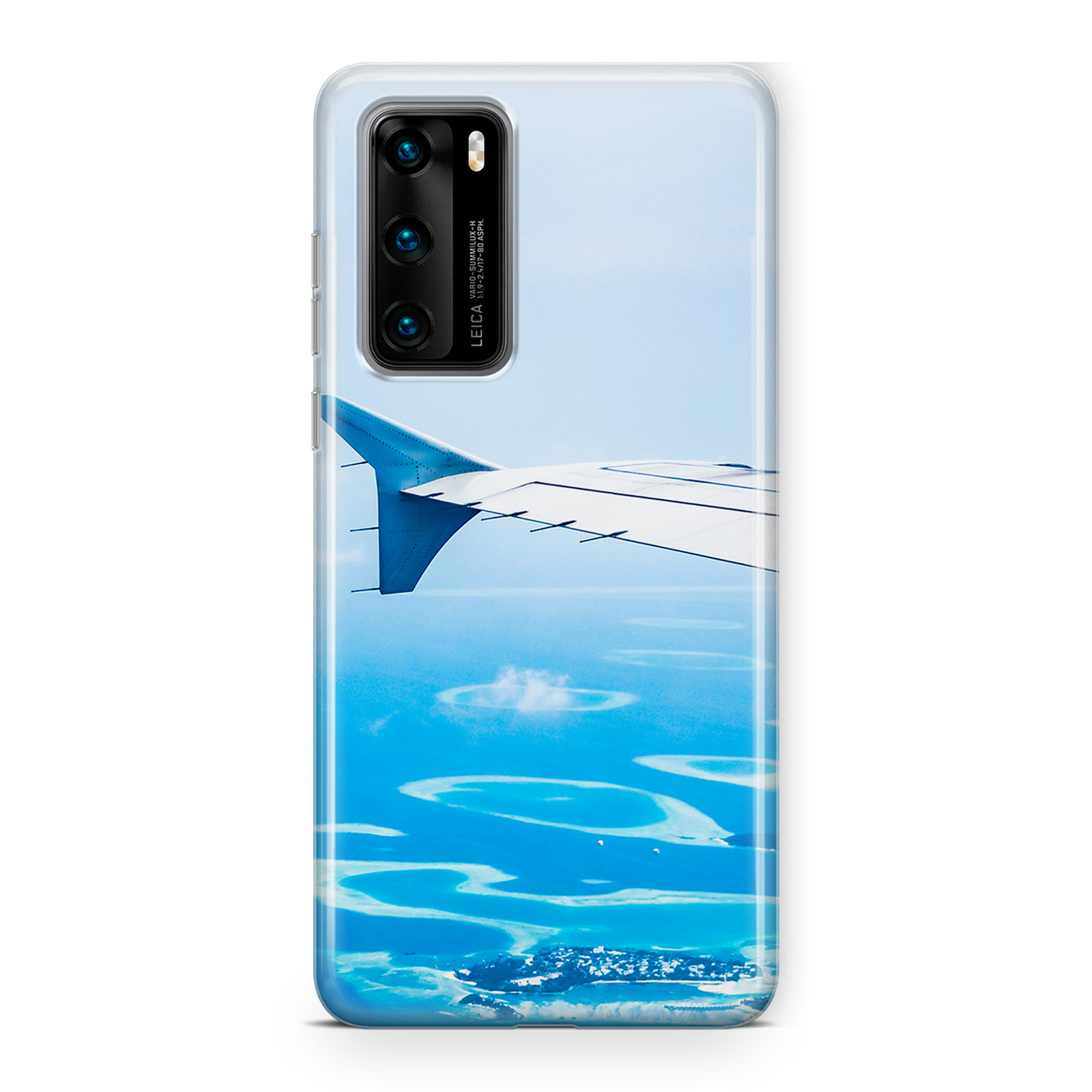 Outstanding View Through Airplane Wing Designed Huawei Cases