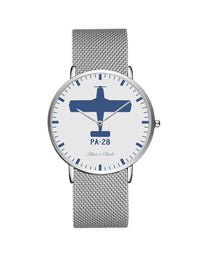 Thumbnail for Piper PA-28 Stainless Steel Strap Watches Pilot Eyes Store Silver & Silver Stainless Steel Strap 