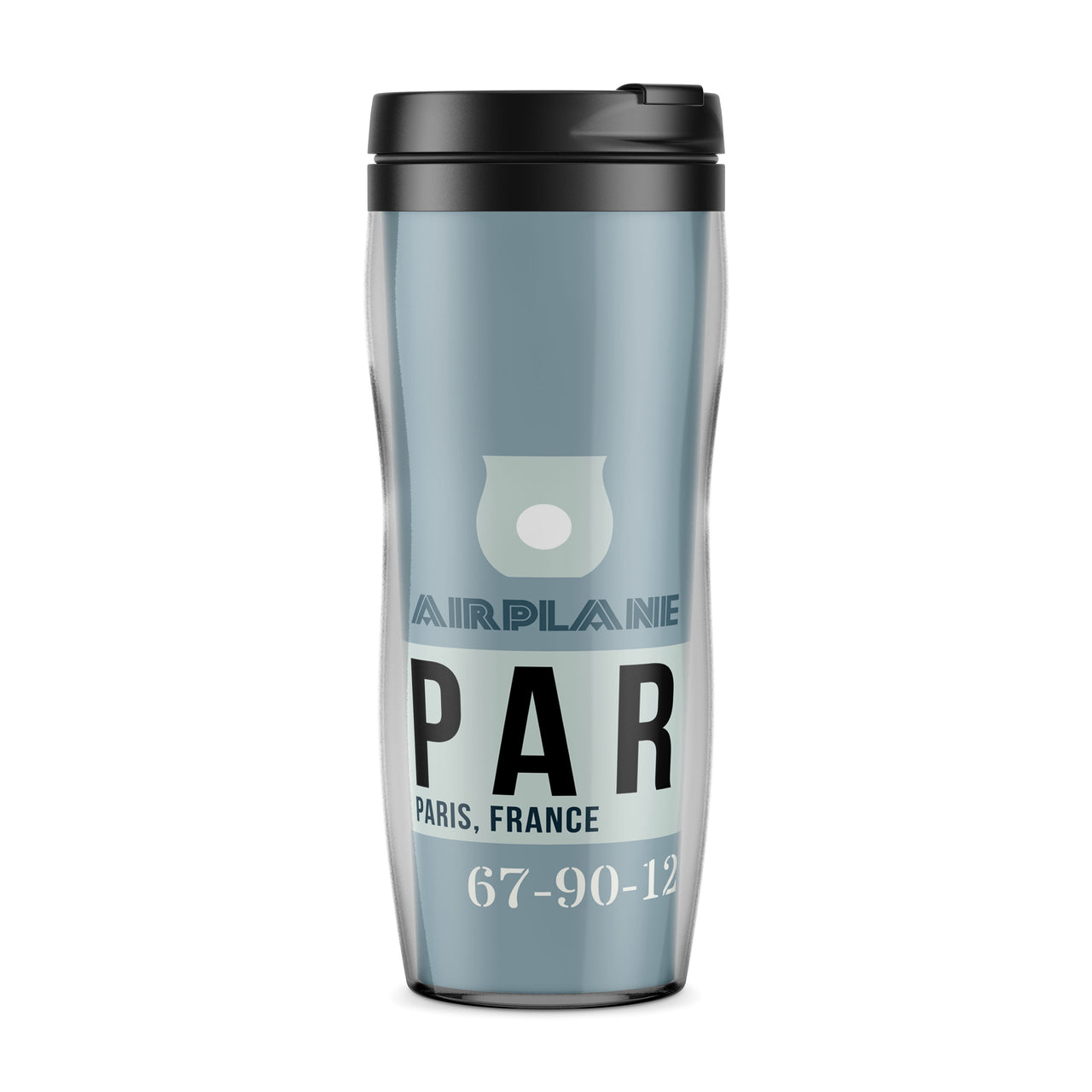PAR - Paris France Luggage Tag Designed Travel Mugs