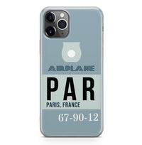 Thumbnail for PAR - Paris France Luggage Tag Designed iPhone Cases