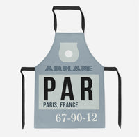 Thumbnail for PAR - Paris France Luggage Tag Designed Kitchen Aprons