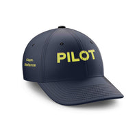 Thumbnail for Customizable Name & PILOT Text Embroidered Hats