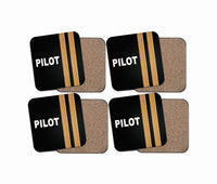 Thumbnail for PILOT & Epaulettes 2 Lines Designed Coasters