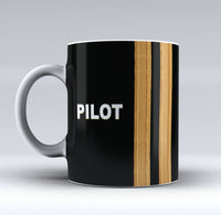 Thumbnail for PILOT & Epaulettes (4,3,2 Lines) Designed Mugs