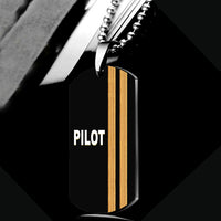 Thumbnail for PILOT & Epaulettes 2 Lines Designed Metal Necklaces