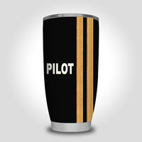 Thumbnail for PILOT & Epaulettes 2 Lines Designed Tumbler Travel Mugs