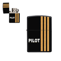 Thumbnail for PILOT & Epaulettes 3 Lines Designed Metal Lighters