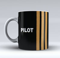 Thumbnail for PILOT & Epaulettes (4,3,2 Lines) Designed Mugs