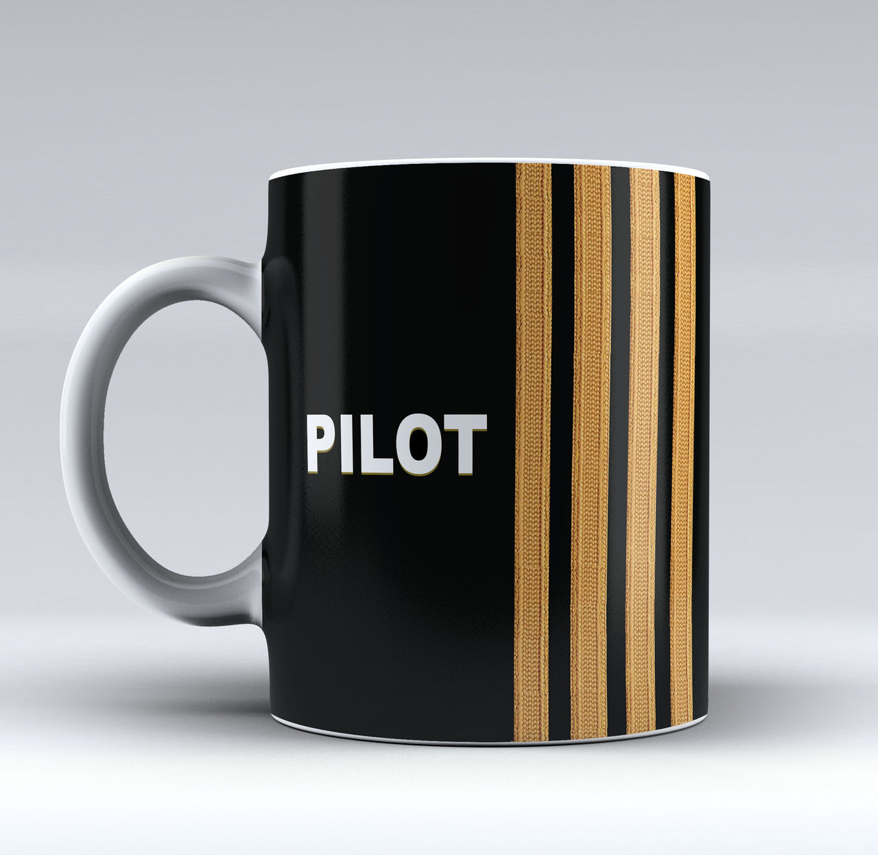 PILOT & Epaulettes (4,3,2 Lines) Designed Mugs