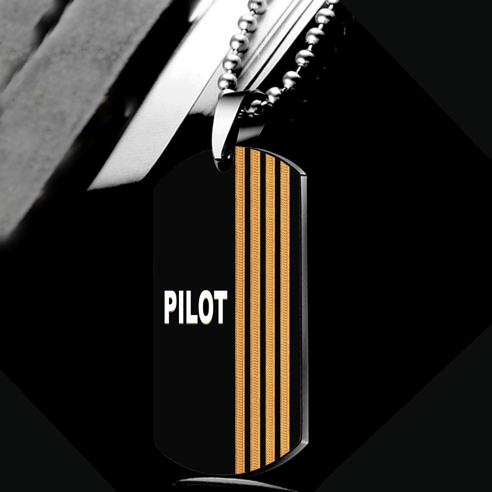 PILOT & Epaulettes 4 Lines Designed Metal Necklaces