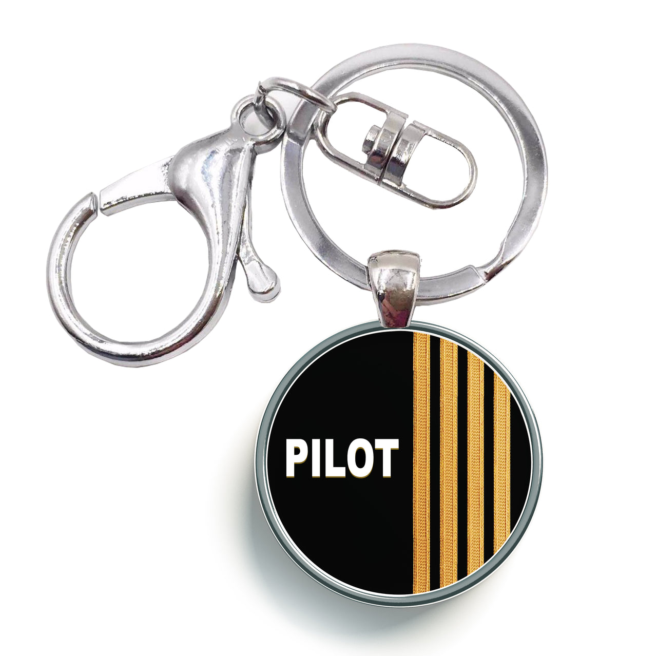 PILOT & Epaulettes 4 Lines Designed Circle Key Chains