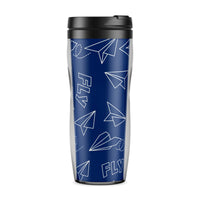 Thumbnail for Paper Airplane & Fly-Blue Designed Travel Mugs