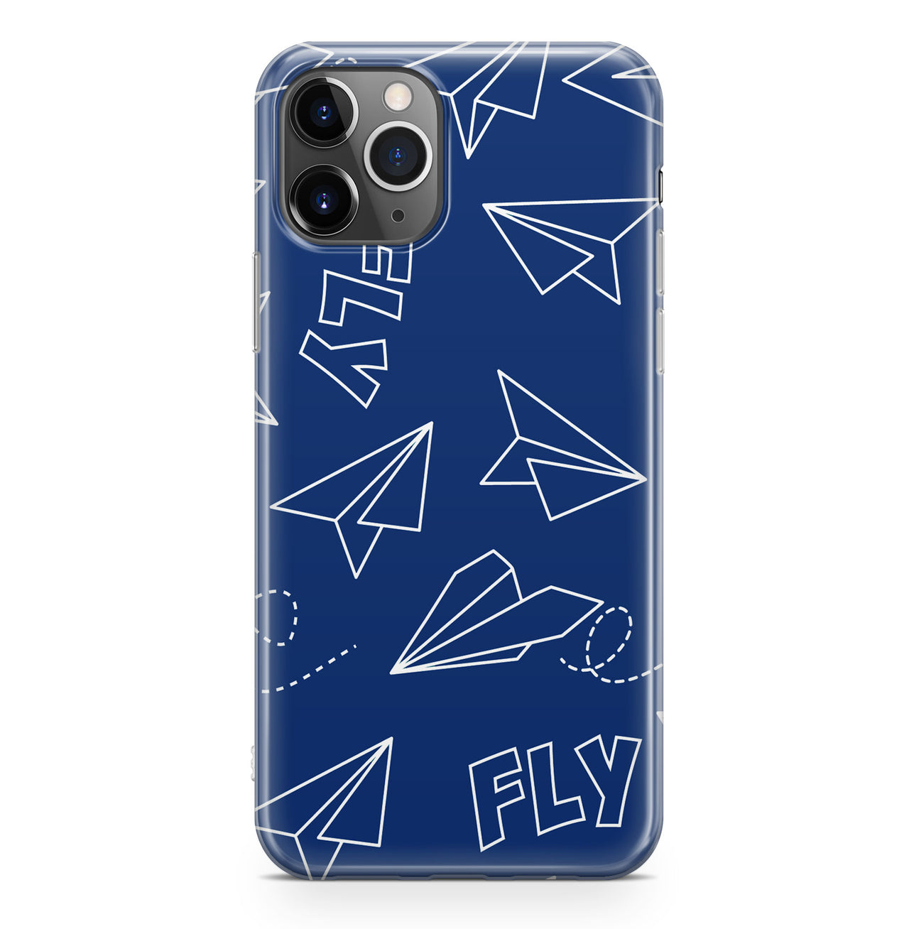 Paper Airplane & Fly-Blue Designed iPhone Cases