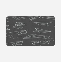Thumbnail for Paper Airplane & Fly-Gray Designed Bath Mats
