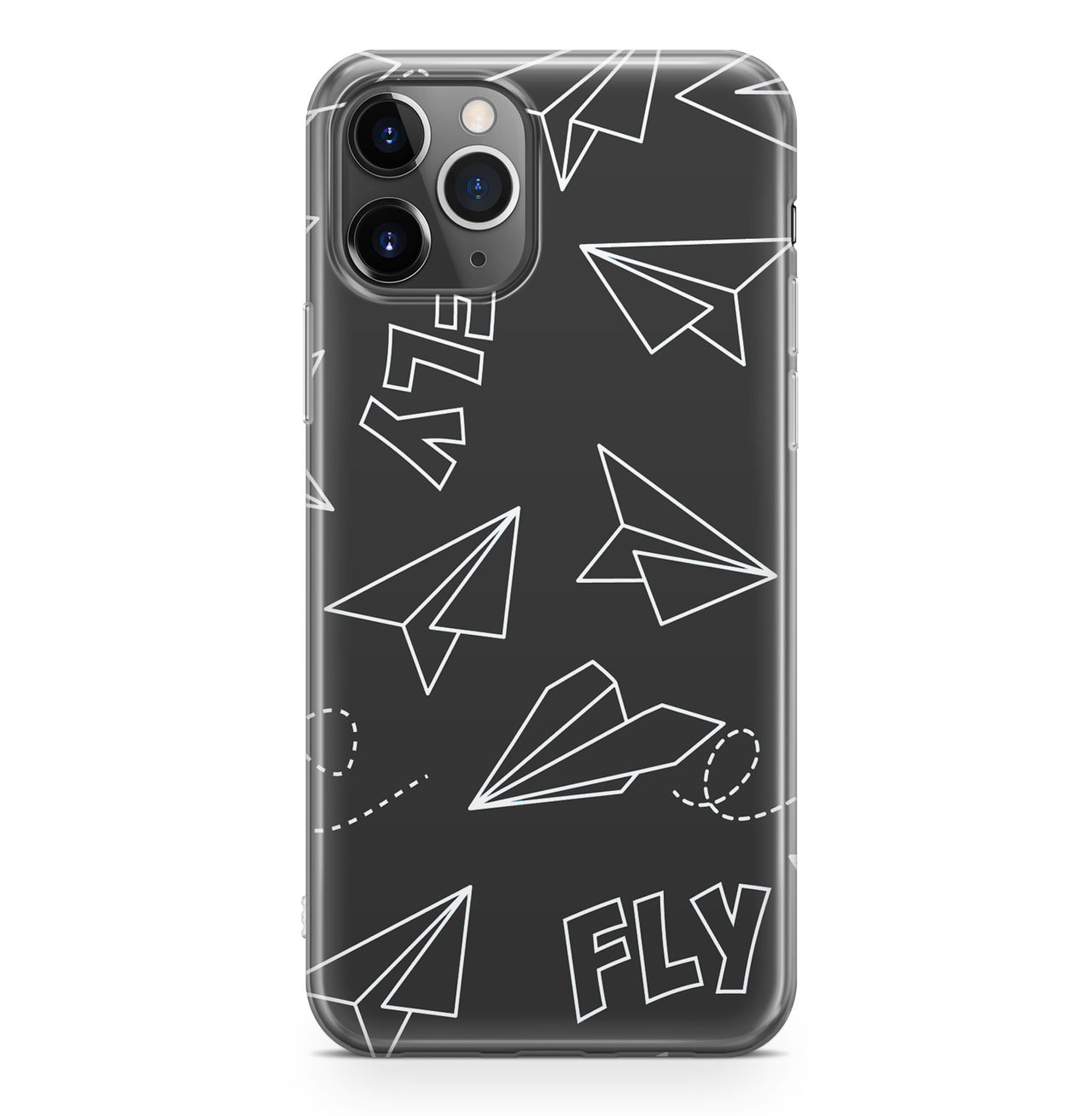 Paper Airplane & Fly-Gray Designed iPhone Cases