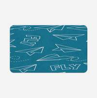 Thumbnail for Paper Airplane & Fly-Green Designed Bath Mats