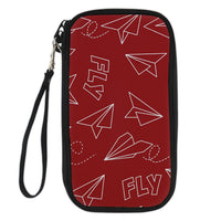 Thumbnail for Paper Airplane & Fly-Red Designed Travel Cases & Wallets