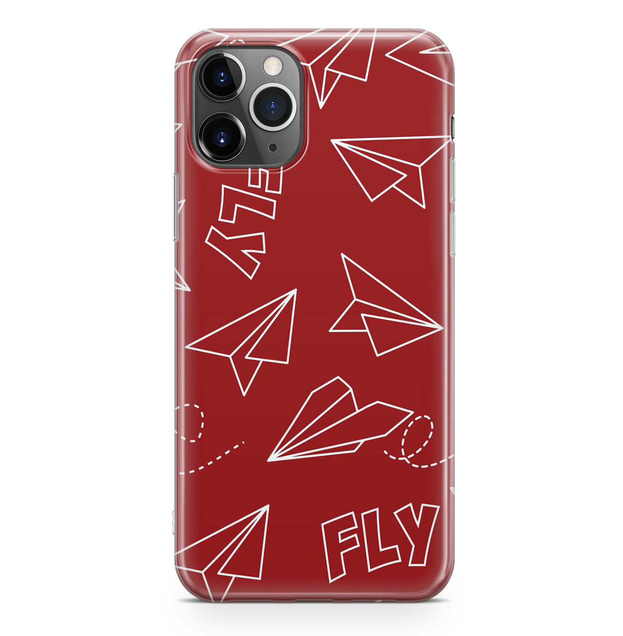 Paper Airplane & Fly-Red Designed iPhone Cases