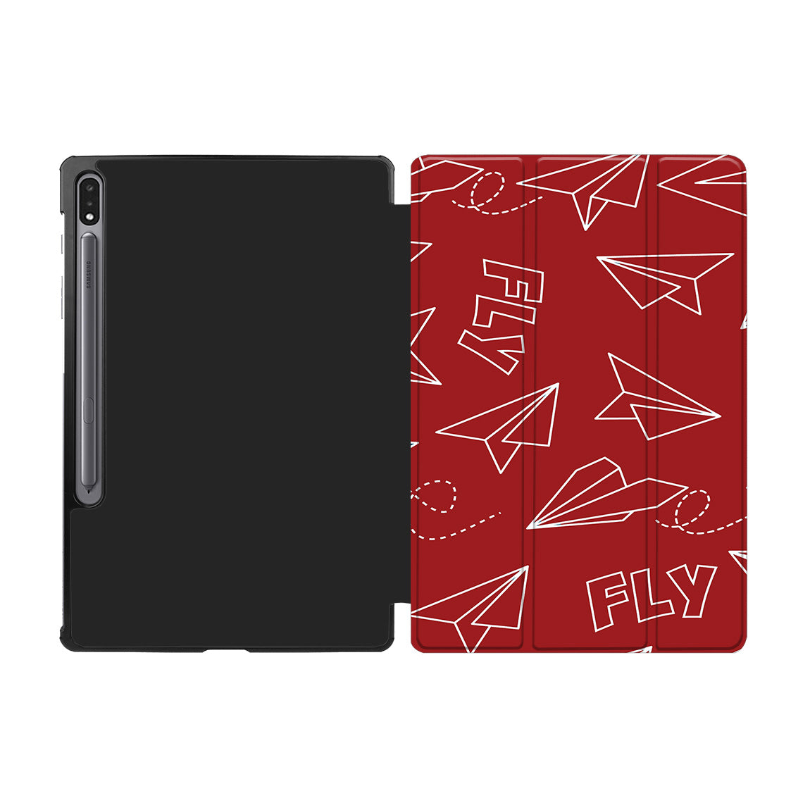 Paper Airplane & Fly-Red Designed Samsung Tablet Cases