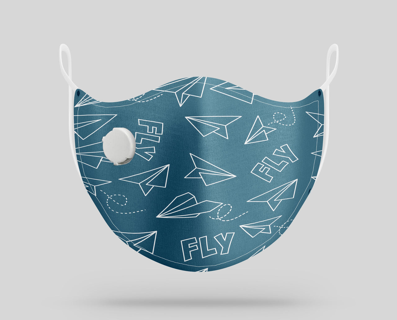 Paper Airplane & Fly Designed Face Masks