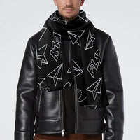 Thumbnail for Paper Airplane & Fly Black Designed Scarfs