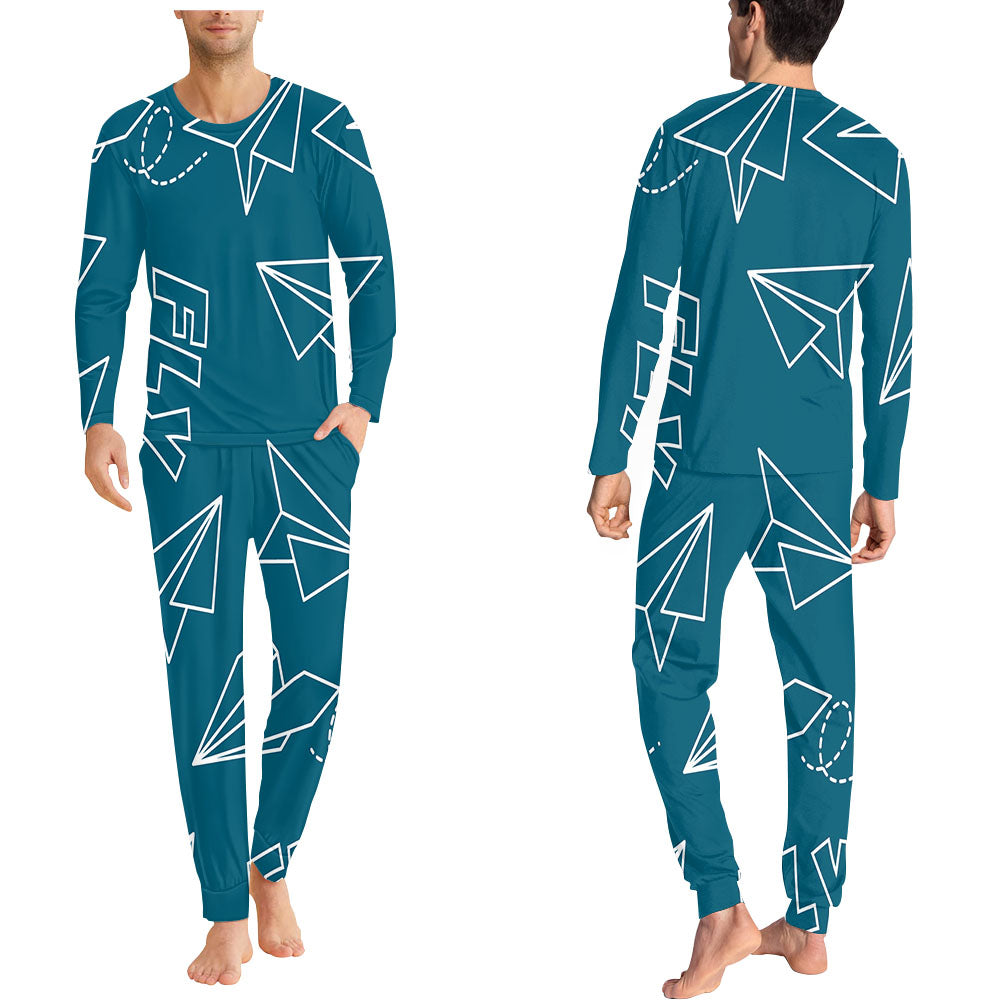 Paper Airplane & Fly Green Designed Pijamas