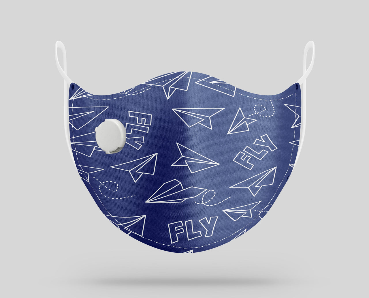 Paper Airplane & Fly Designed Face Masks