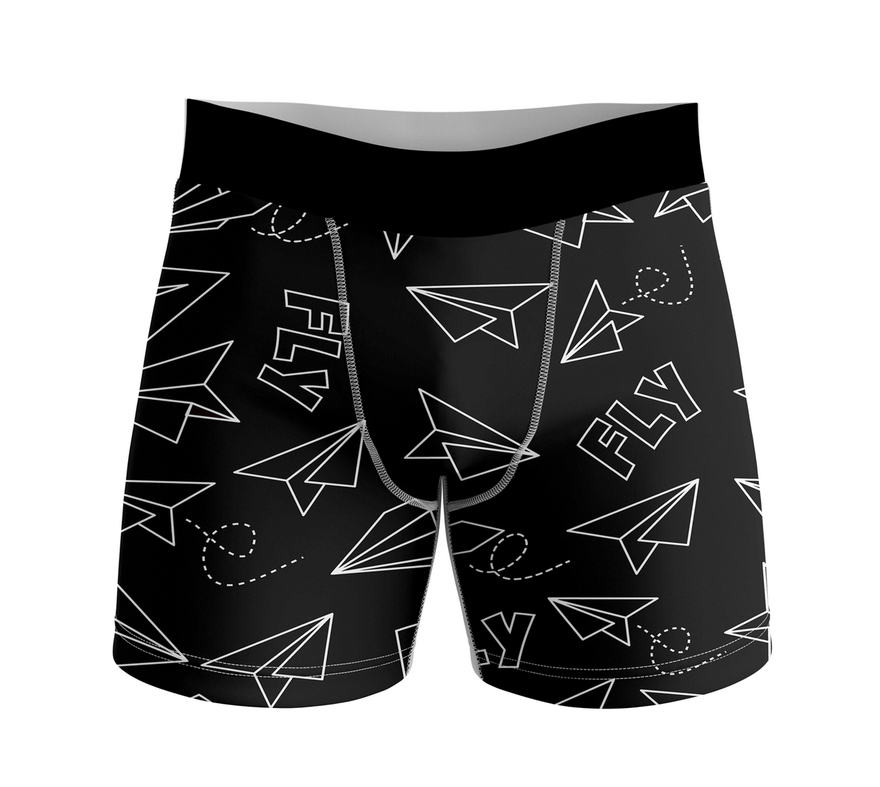 Paper Airplane & Fly Designed Men Boxers